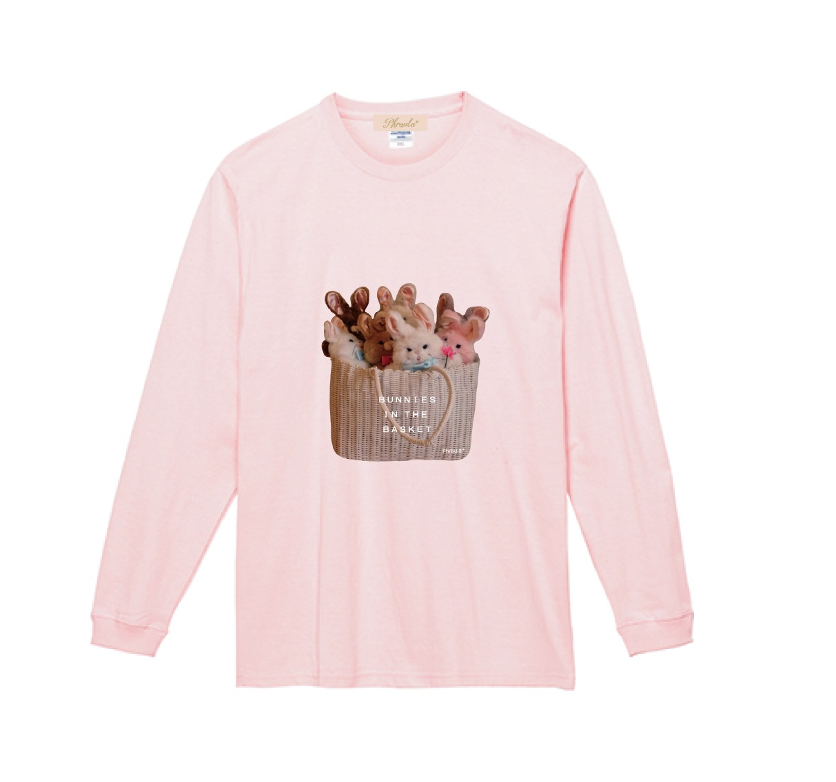 [20％OFF] ロングTシャツ　BUNNIES IN THE BASKET